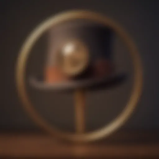 Professor Layton's iconic top hat and magnifying glass