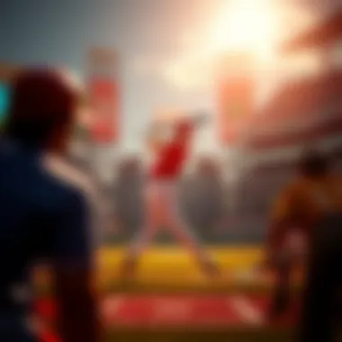 Vibrant Graphics in RBI Baseball Graphics display showcasing the vibrant visuals of RBI Baseball