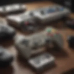 A nostalgic collection of vintage gaming controllers