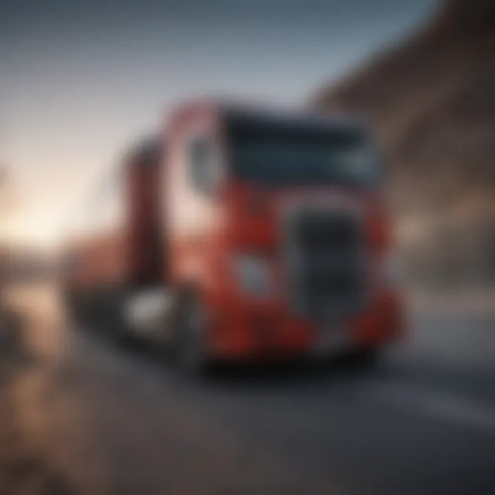 Dynamic truck racer game environment with intense gameplay