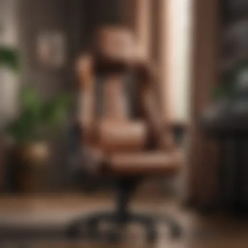 Sculpted Elegance Gamer Chair with Integrated Speakers