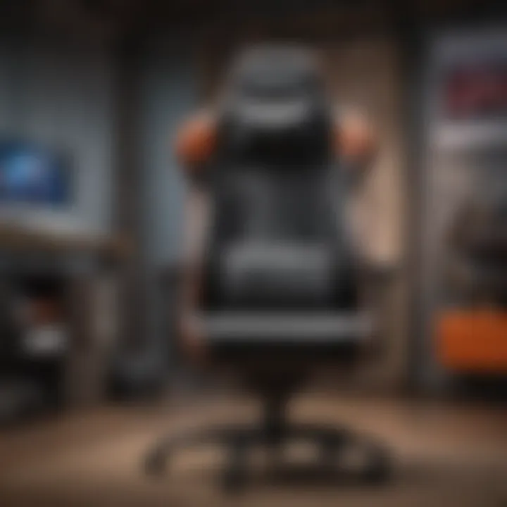 A gaming setup showcasing an ideal chair for immersive gaming experiences.