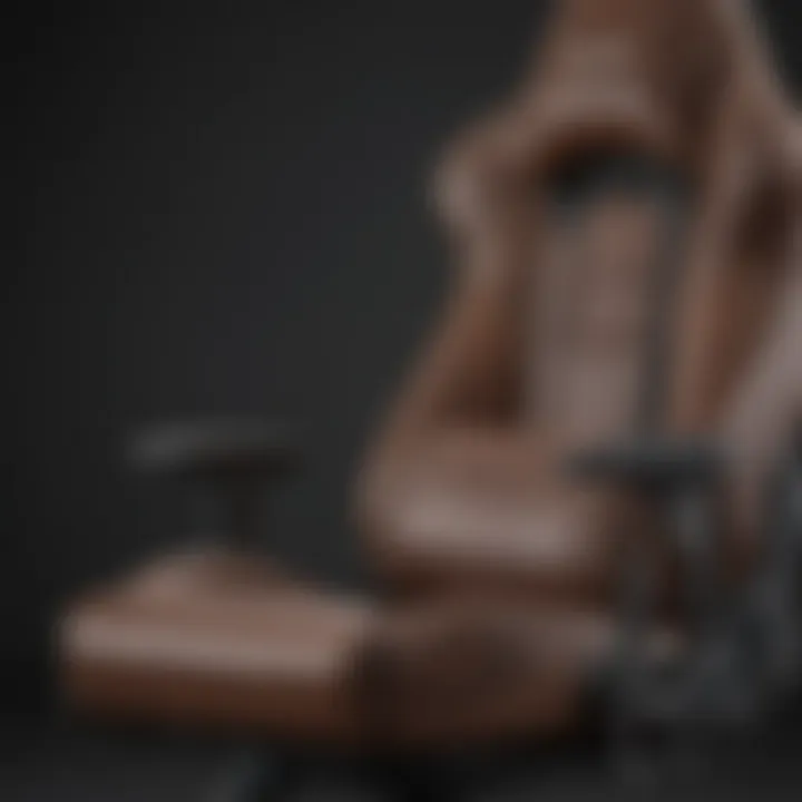 Comparison of materials used in high-capacity gaming chairs.