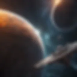 A strategic overview of a solar system in Sins of a Solar Empire.