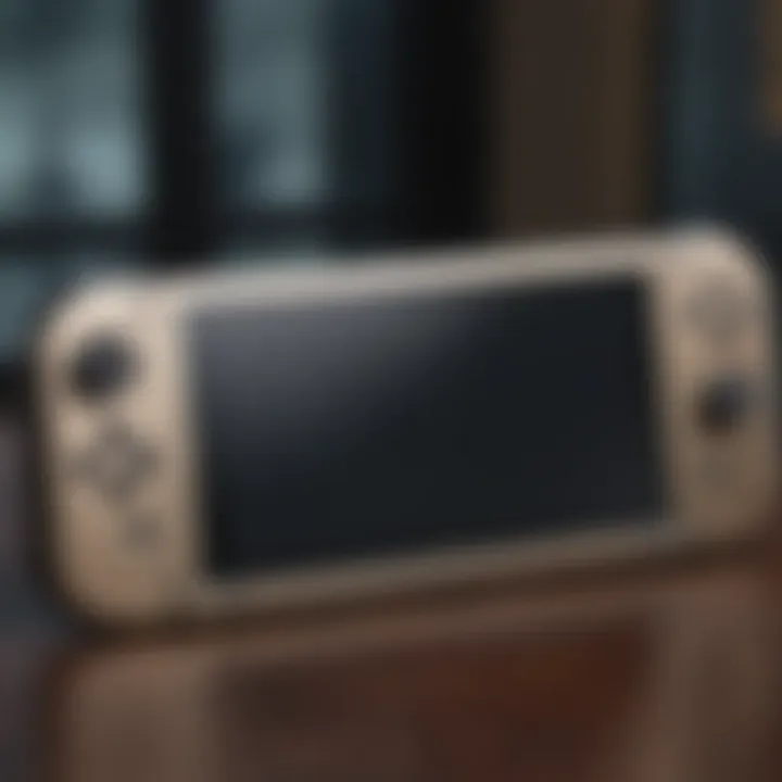 Sleek Metallic Nintendo Switch Console Skin