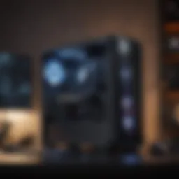 Sleek and modern gaming PC setup