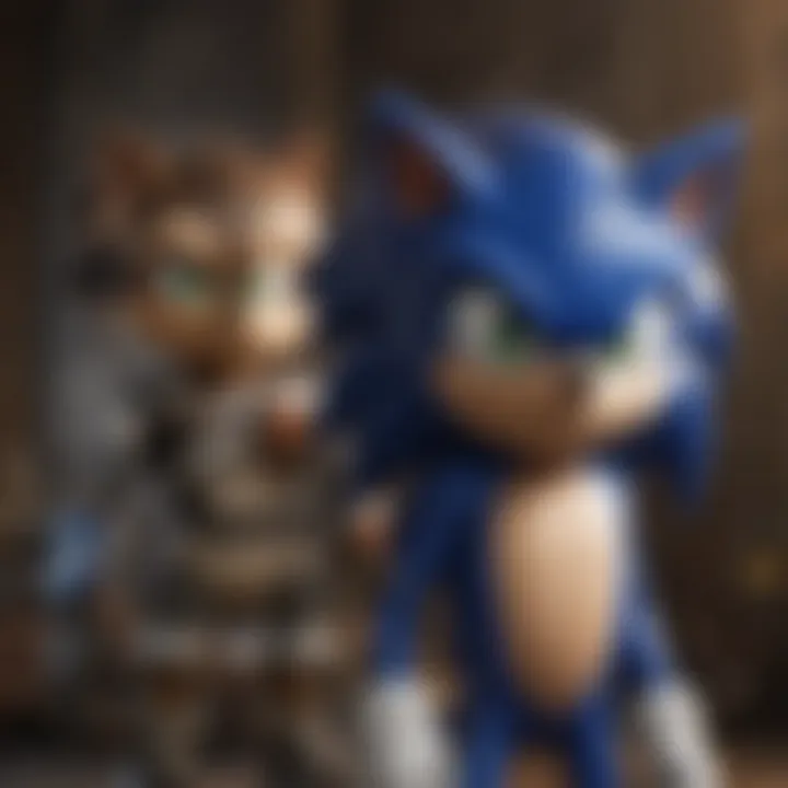 Artistic representation of Sonic characters