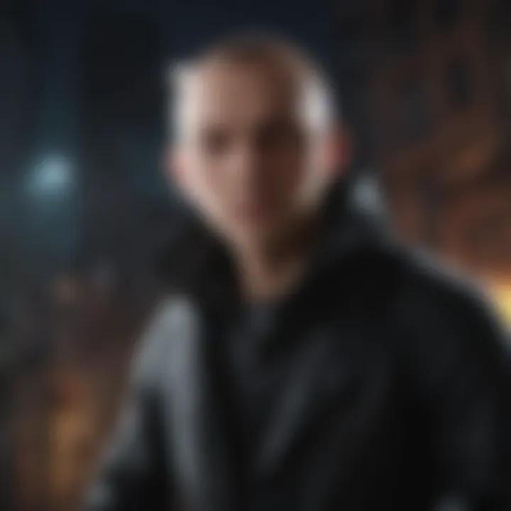An artistic representation of one of the major antagonists, highlighting the dark themes present in the series.