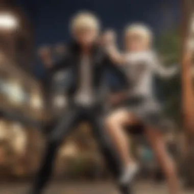 Maka and Soul: A Dynamic Partnership A dynamic illustration of Maka Albarn and Soul Eater in a powerful pose, emphasizing their bond and teamwork.