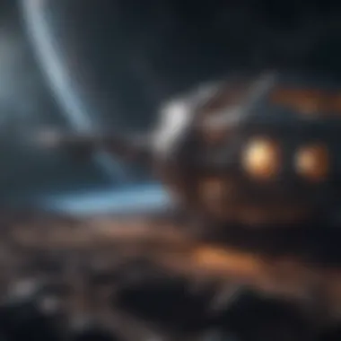 Journey Among the Stars Space Station Orbiting a Distant Planet