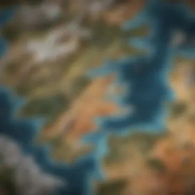 Strategic Map of Westeros Strategic Game of Thrones Map