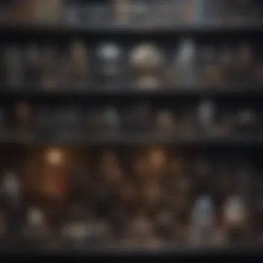 Star Wars Collectibles and Memorabilia A collector's shelf filled with Star Wars memorabilia