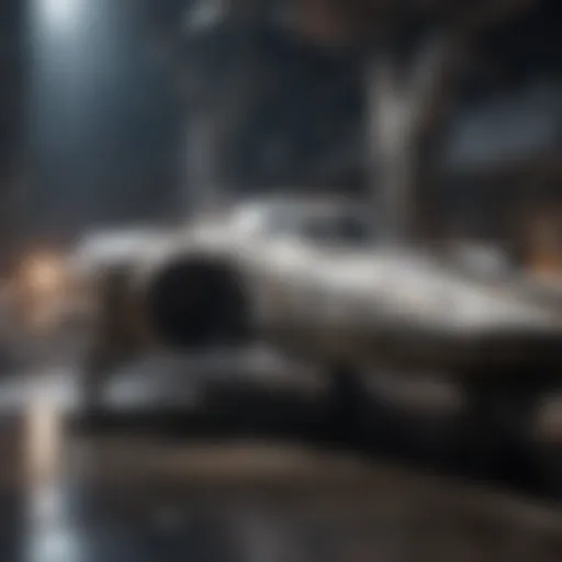 A galaxy filled with stars and iconic Star Wars spacecraft