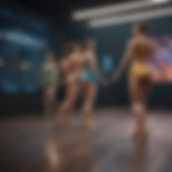A timeline graphic illustrating the evolution of dance gaming technology over the years.