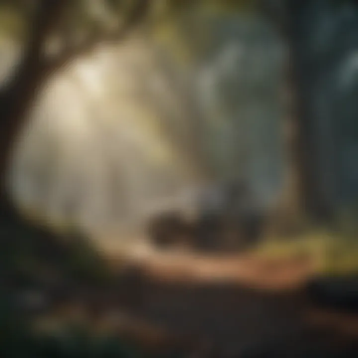 An artistic representation of narrative elements in easy shooters