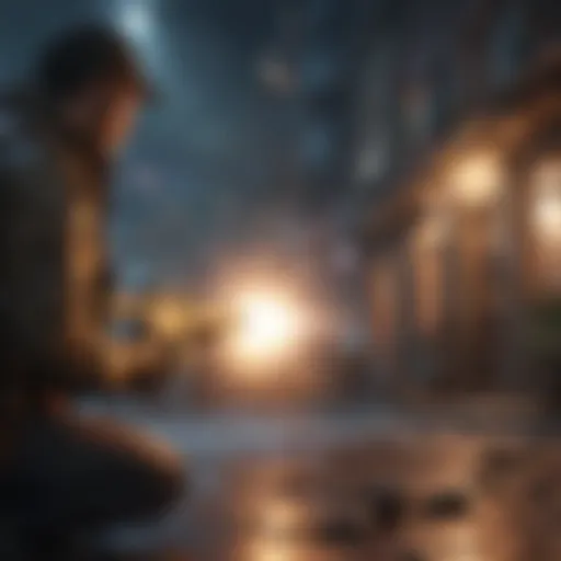 A vibrant scene showcasing an engaging easy shooter gameplay