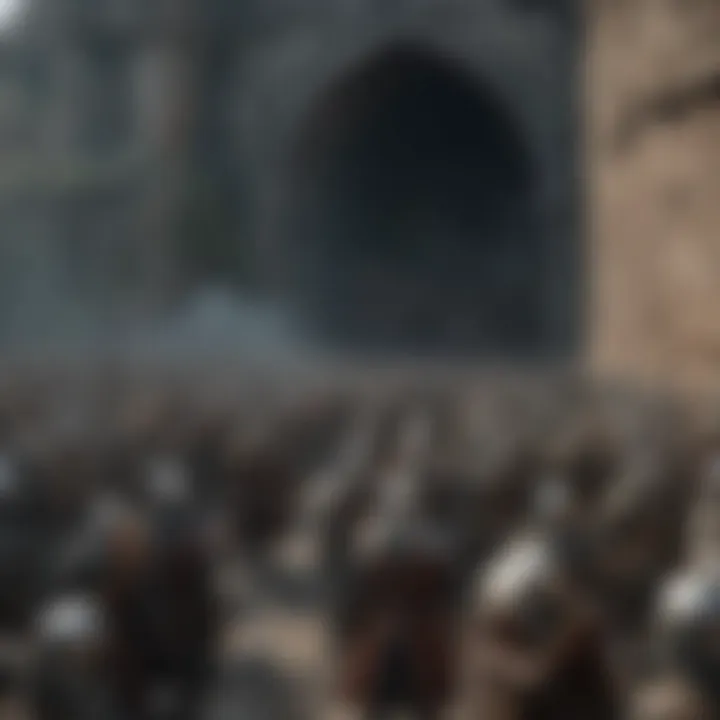 A dynamic portrayal of the battle at Helm's Deep