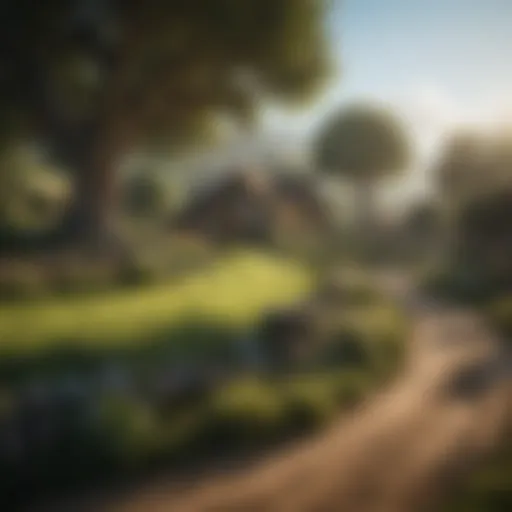 A majestic landscape of Middle-earth showcasing the Shire