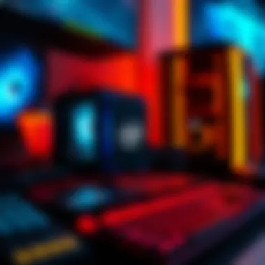 Gaming setup highlighting a high-performance Intel processor in action.