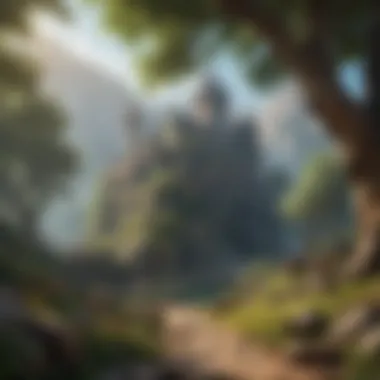 Exploring Fantasy Realms An enchanting fantasy landscape showcasing survival elements