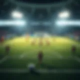 Strategic football formation on a tactical board