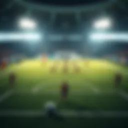 Strategic football formation on a tactical board