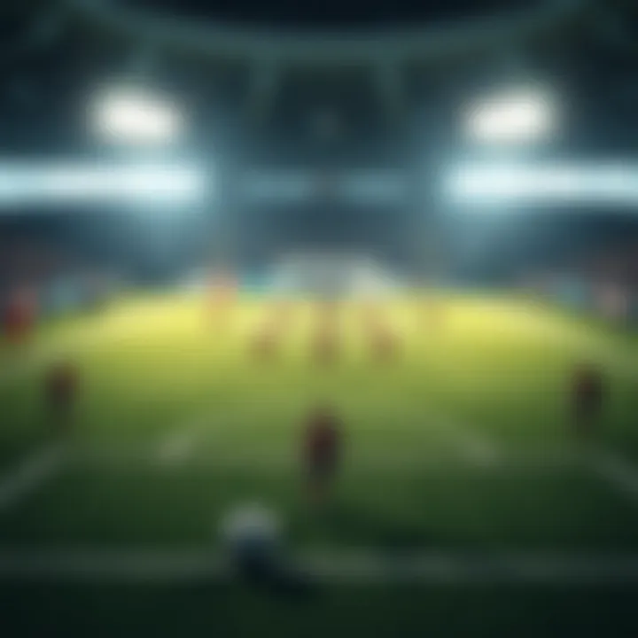 Strategic football formation on a tactical board