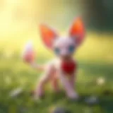 Mew in its playful form