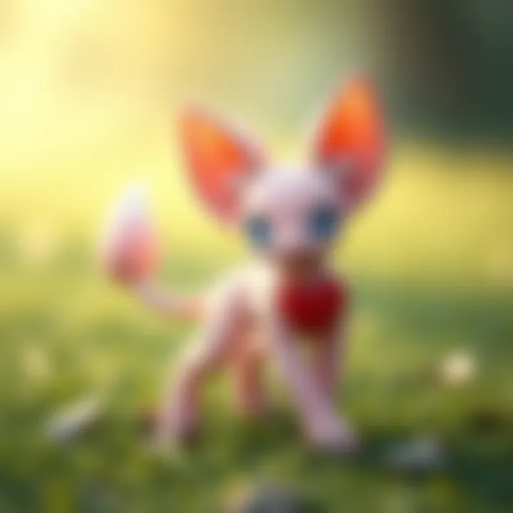 Mew in its playful form