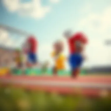 Evolution of the Series An artistic representation of the evolution of the Mario Olympic Game series over the years.