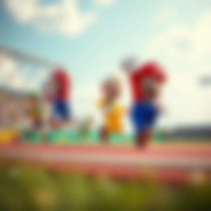 Evolution of the Series An artistic representation of the evolution of the Mario Olympic Game series over the years.