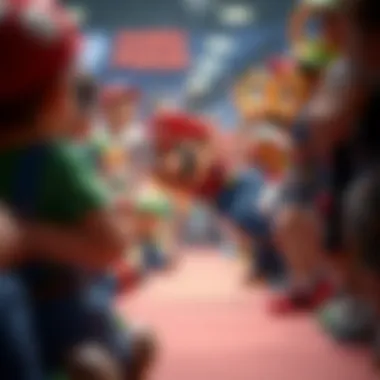 Fan Art and Community Engagement A collage highlighting fan art and community engagement surrounding the Mario Olympic Game.