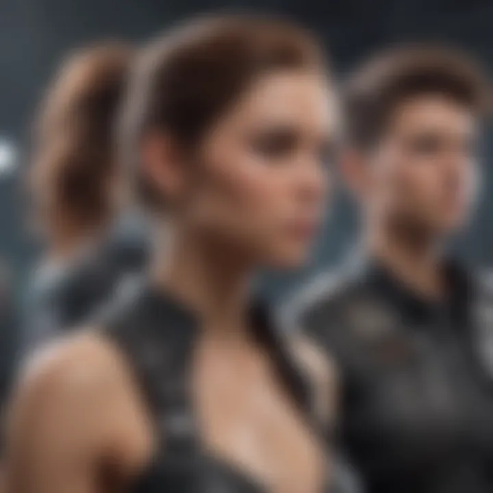 A scene illustrating the evolution of bisexual representation in gaming narratives over time