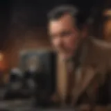 A still from Orson Welles' radio adaptation showcasing its dramatic elements