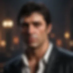 Iconic Tony Montana character from Scarface for PS2