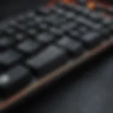 High-performance gaming keyboard with customizable keys