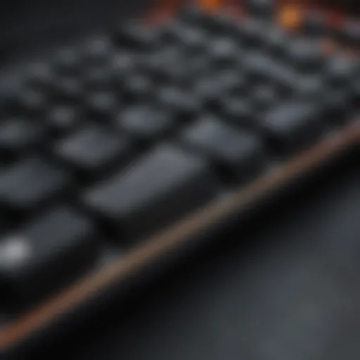 High-performance gaming keyboard with customizable keys