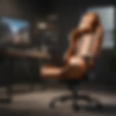 Ergo-Luxe Seating Ergonomic gaming chair with adjustable lumbar support