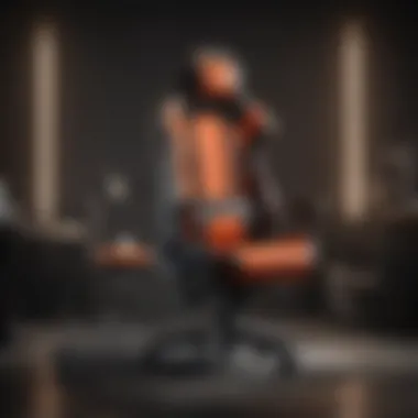 Cooling Gel Throne Sleek gaming chair with cooling gel technology
