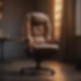 Luxurious gaming chair with plush cushioning