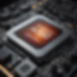 Detailed illustration of AMD processor architecture