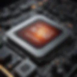 Detailed illustration of AMD processor architecture