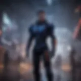 Illustration depicting the futuristic world of Mass Effect