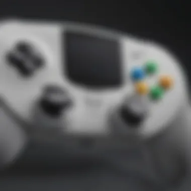 Close-up view of the Wii U GamePad features