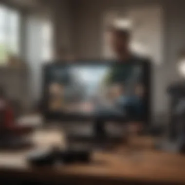 An engaging user interface experience for gamers on both platforms