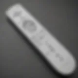 A close-up view of the Nintendo Wiimote showcasing its innovative button layout and motion sensors.