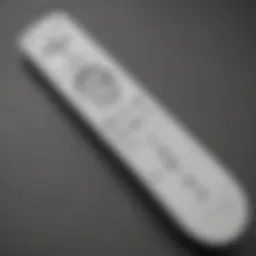 A close-up view of the Nintendo Wiimote showcasing its innovative button layout and motion sensors.