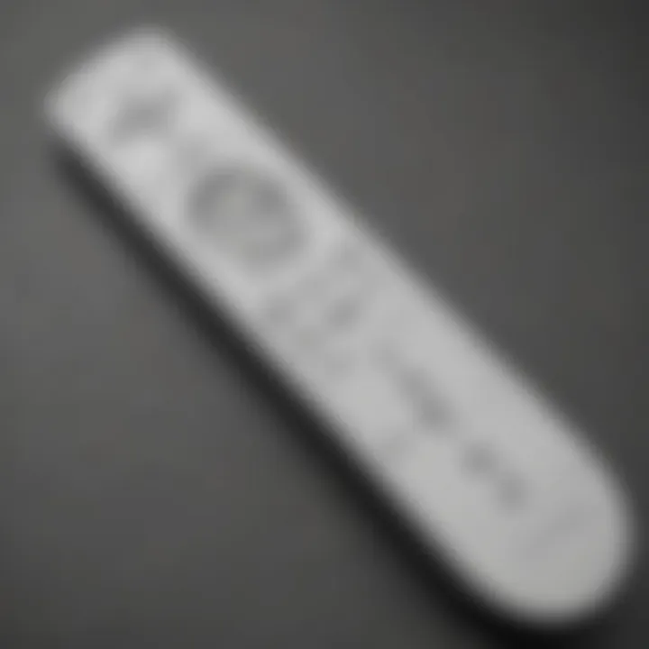 A close-up view of the Nintendo Wiimote showcasing its innovative button layout and motion sensors.