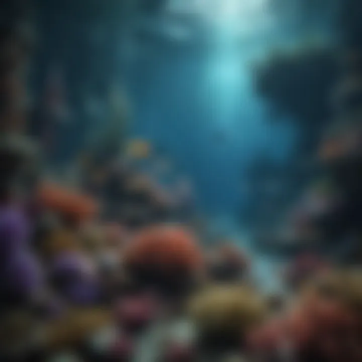 A serene underwater kingdom teeming with colorful marine life