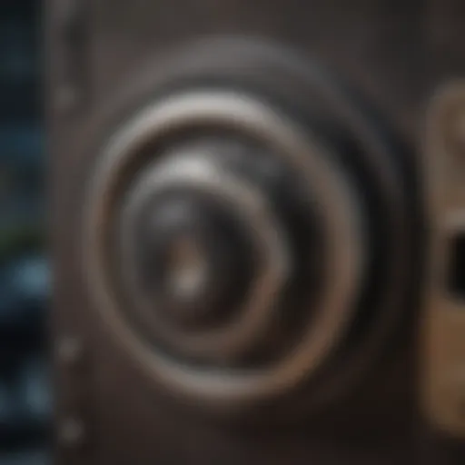 Illustration of a digital lock symbolizing account access